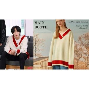 Main booth fall Color oversized top M-L